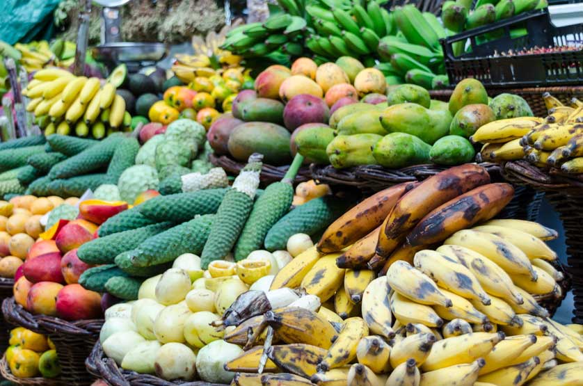 Madeira es un paraíso para los amantes de las frutas;  Mercado de agricultores.