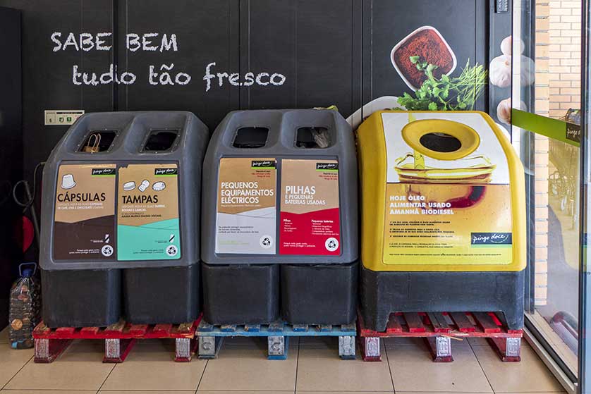 Reciclaje en Portugal.